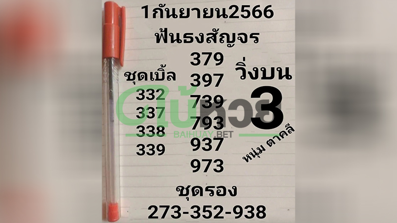 มาแล้วแนวทางรัฐบาลไทย หวยหนุ่มตาคลี 1/9/66 เด่นเลข 3